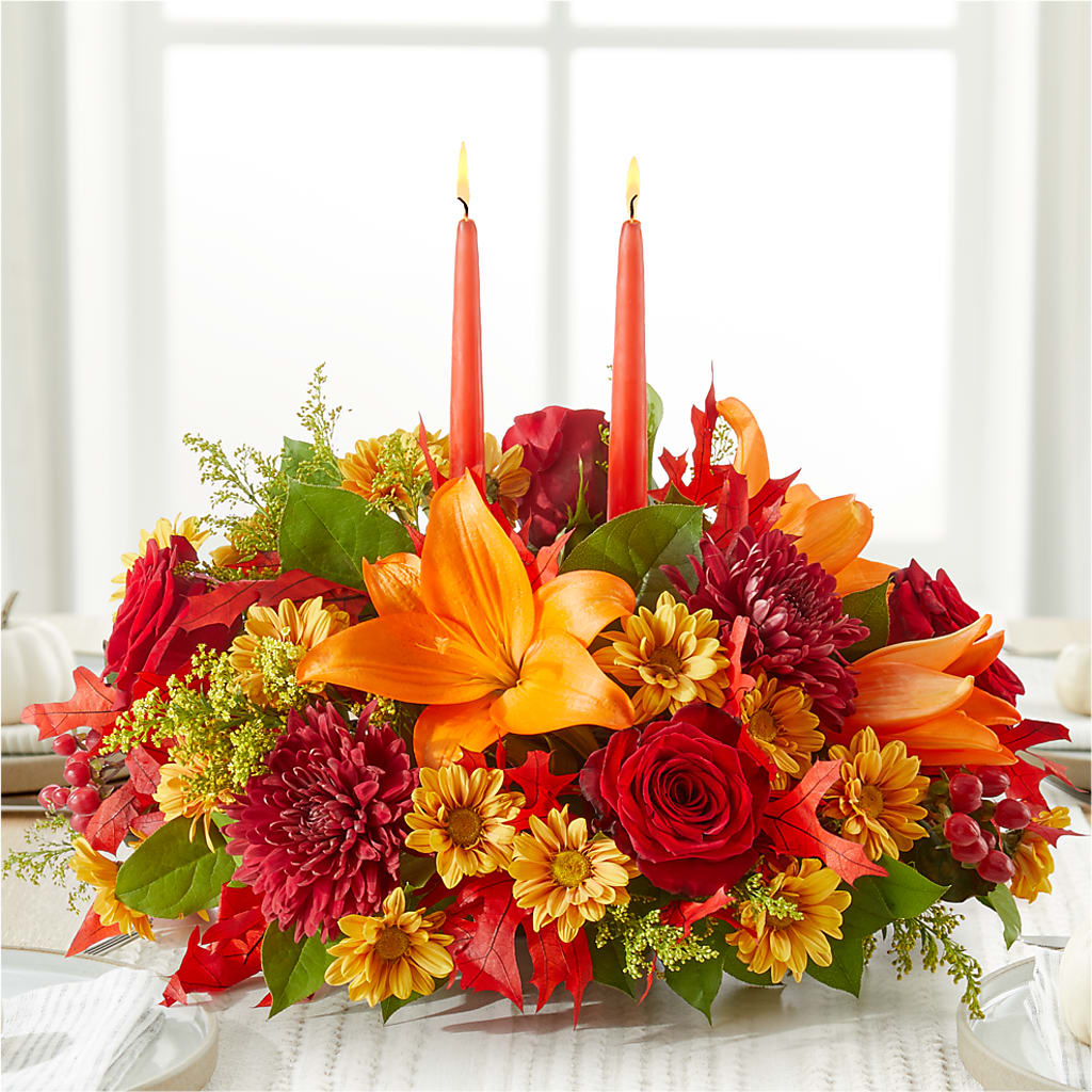 Autumn's Embrace Centerpiece –  Indiana Floral/flower Boutique, Indiana PA